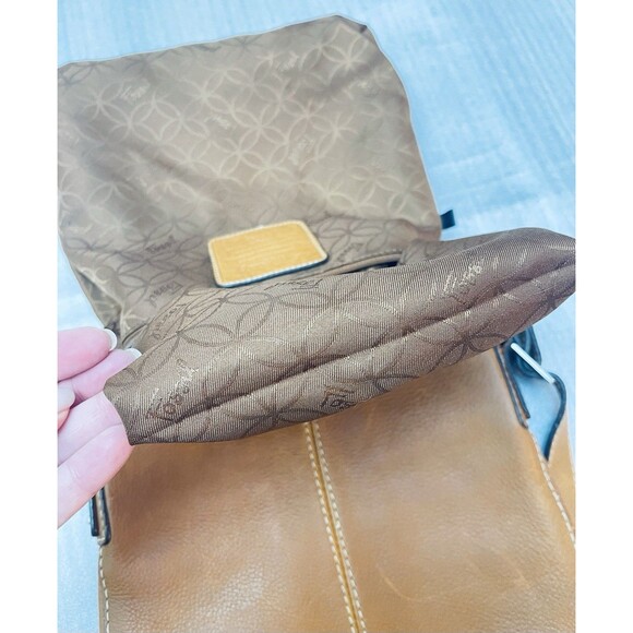 Fossil Y2K Pebbled Brown Leather Crossbody Messenger Bag Leather 10"x11" EUC - Picture 12 of 12